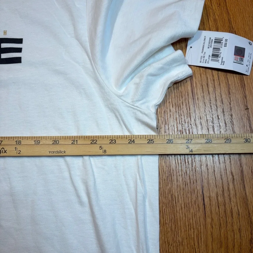 Nike Coach Prime T-Shirt Mens XXL White Graphic Deion Sanders Short Sleeve Tee